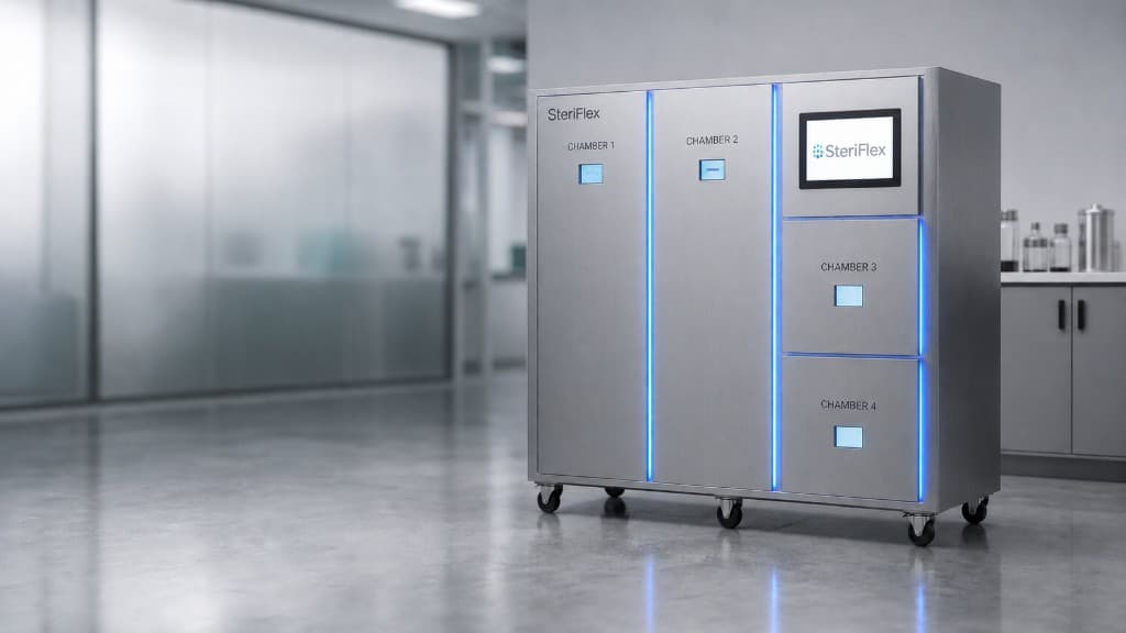 SteriFlex VHP Sterilization System in laboratory environment
